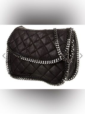 Stella McCartney Black Quilted Chain Shoulder Bag